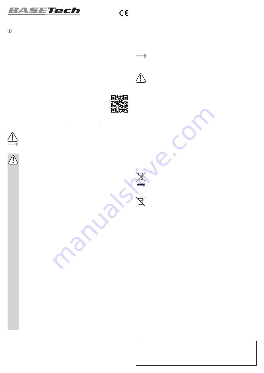 BASETech 1613070 Operating Instructions Download Page 3