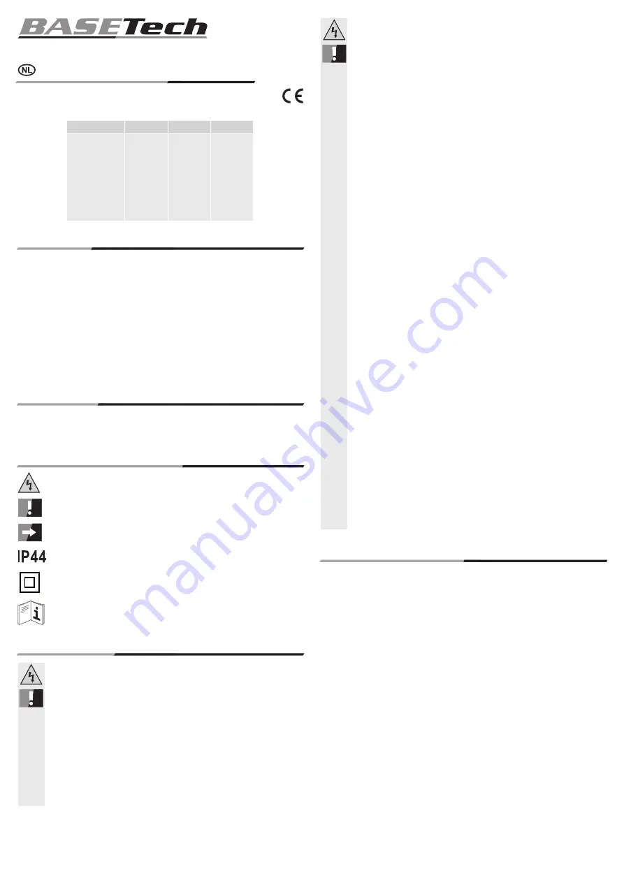 BASETech 591177 Operating Instructions Manual Download Page 7