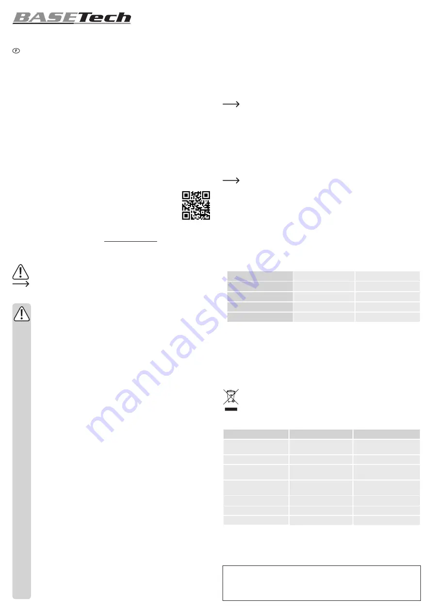 BASETech BT-TH130A Operating Instructions Download Page 3