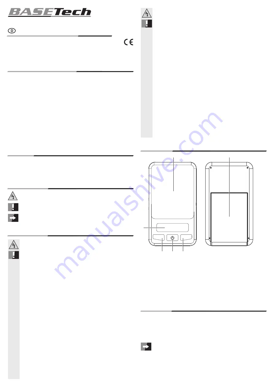 BASETech SJS-60008 Operating Instructions Manual Download Page 1