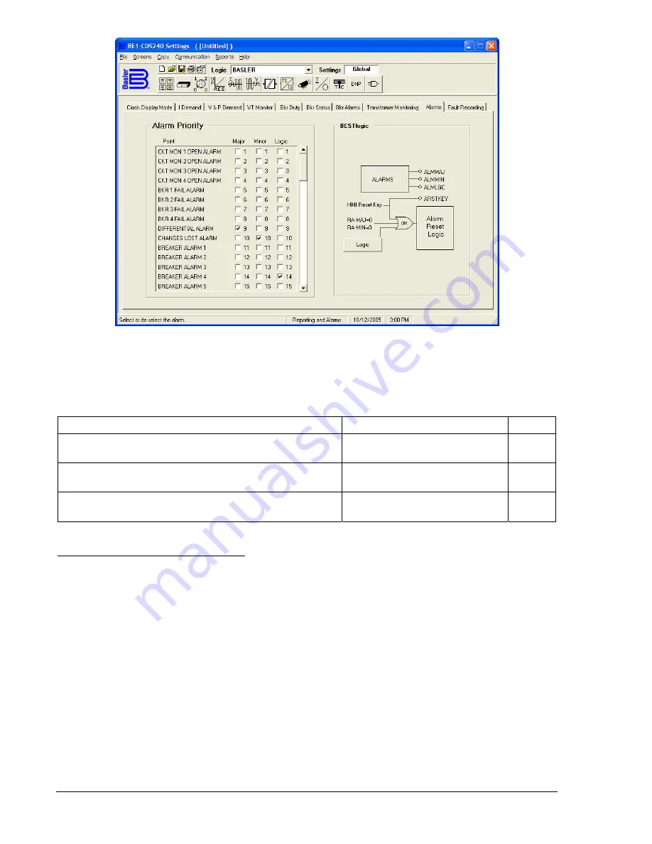 Basler BE1-CDS240 Instruction Manual Download Page 202