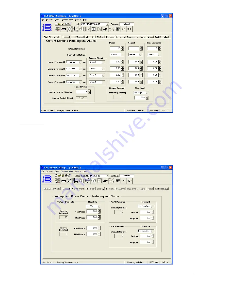 Basler BE1-CDS240 Instruction Manual Download Page 492