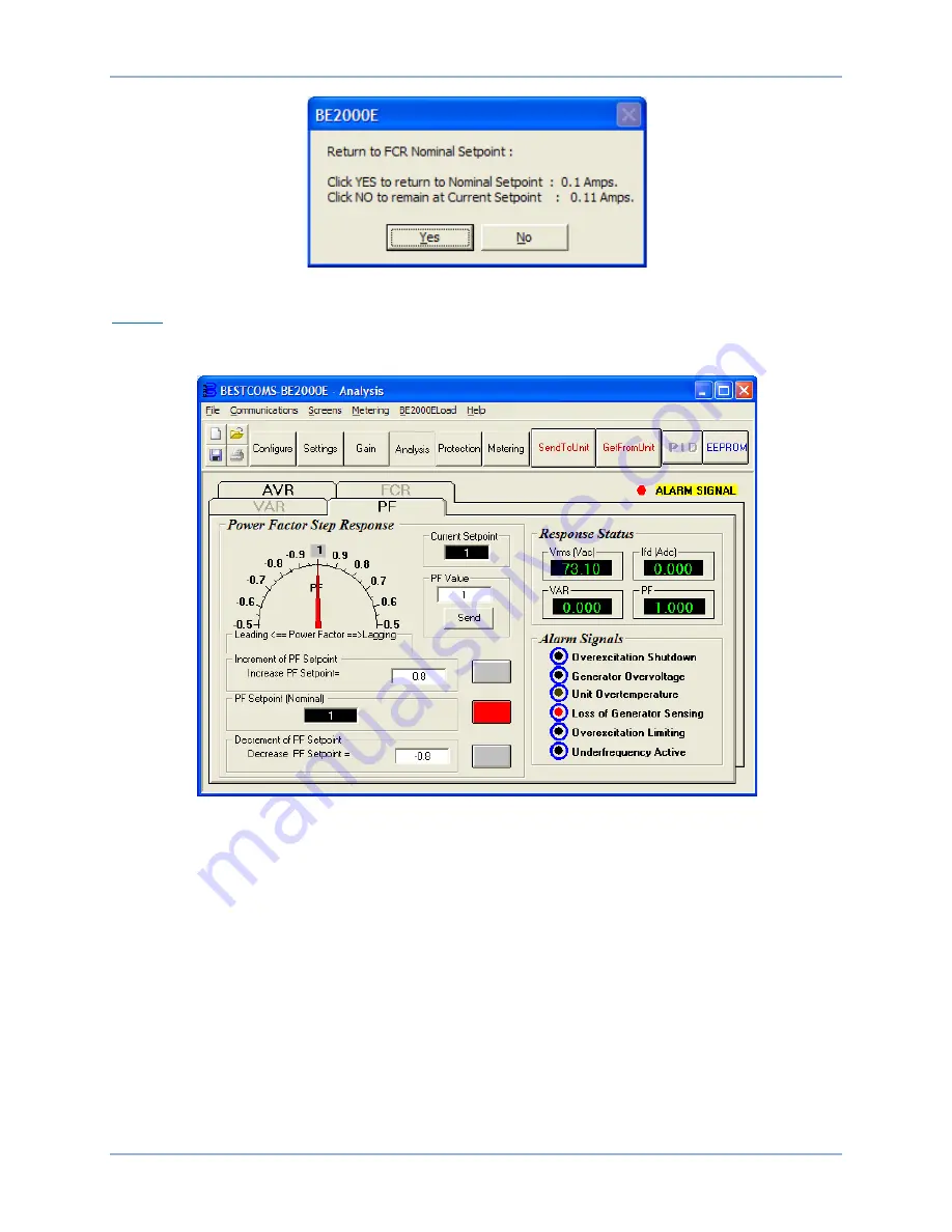 Basler BE2000E Instruction Manual Download Page 54