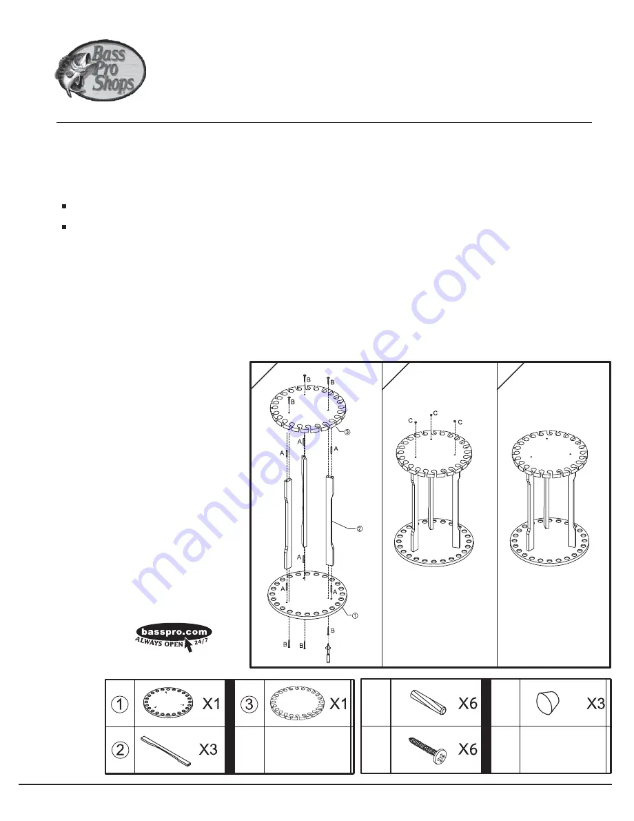 Bass Pro Shops 24 SFR Owner'S Manual Download Page 2