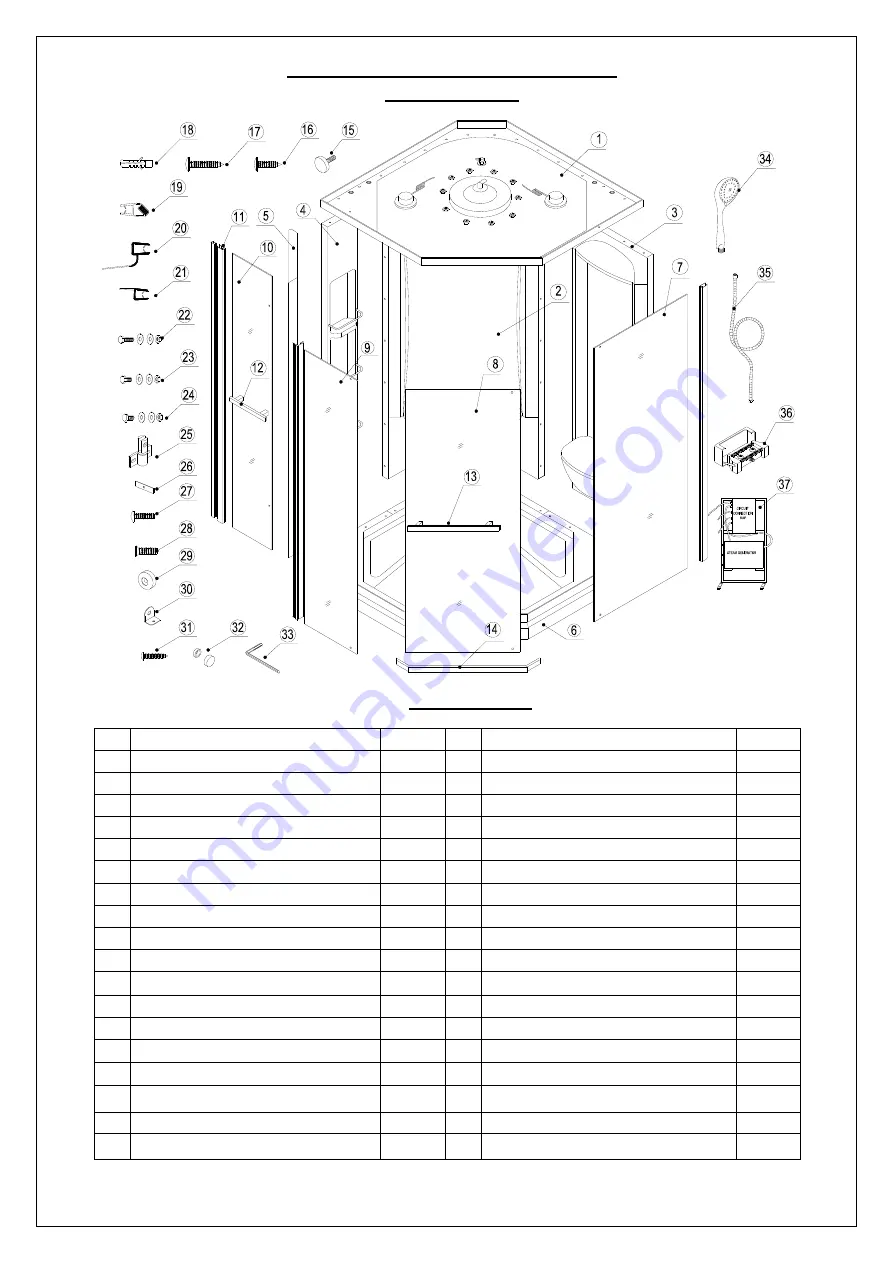 Bath Authority DreamLine Neptune Installation Instructions Manual Download Page 5