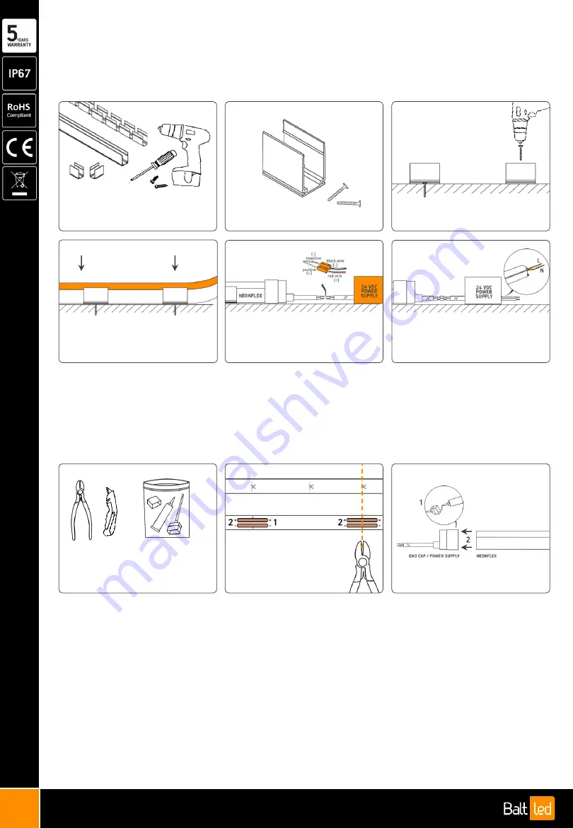 batt led NEONFLEX Скачать руководство пользователя страница 1