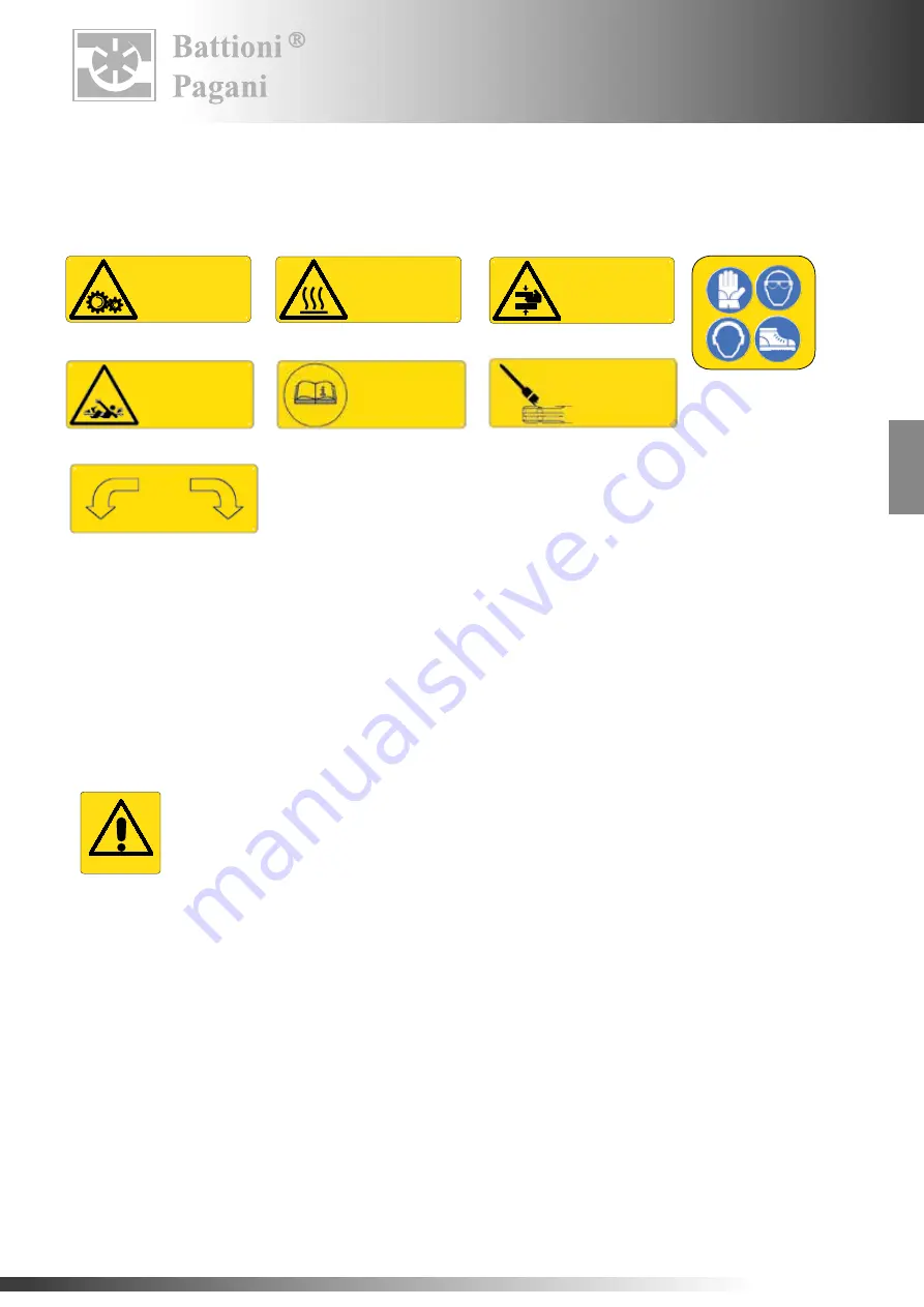 battioni Pagani BALLAST 11000 Instruction Manual For Use And Maintenance Download Page 105