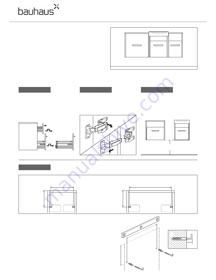 bauhaus 300 Double Drawer Unit Скачать руководство пользователя страница 2