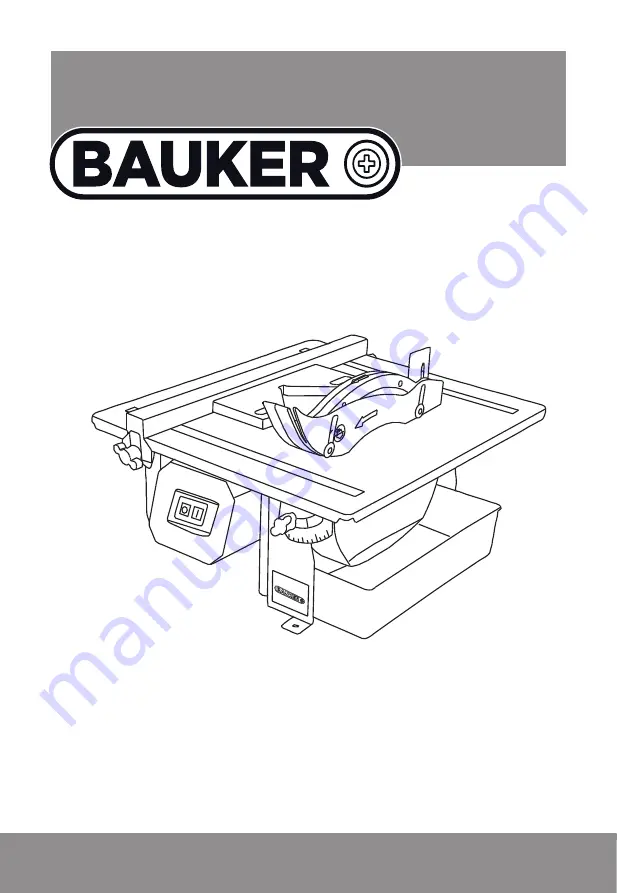 BAUKER BTC180B Original Instruction Manual Download Page 1