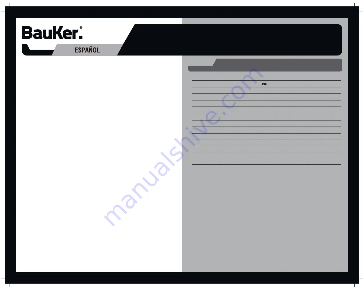 BAUKER CCP240JD User Manual Download Page 2