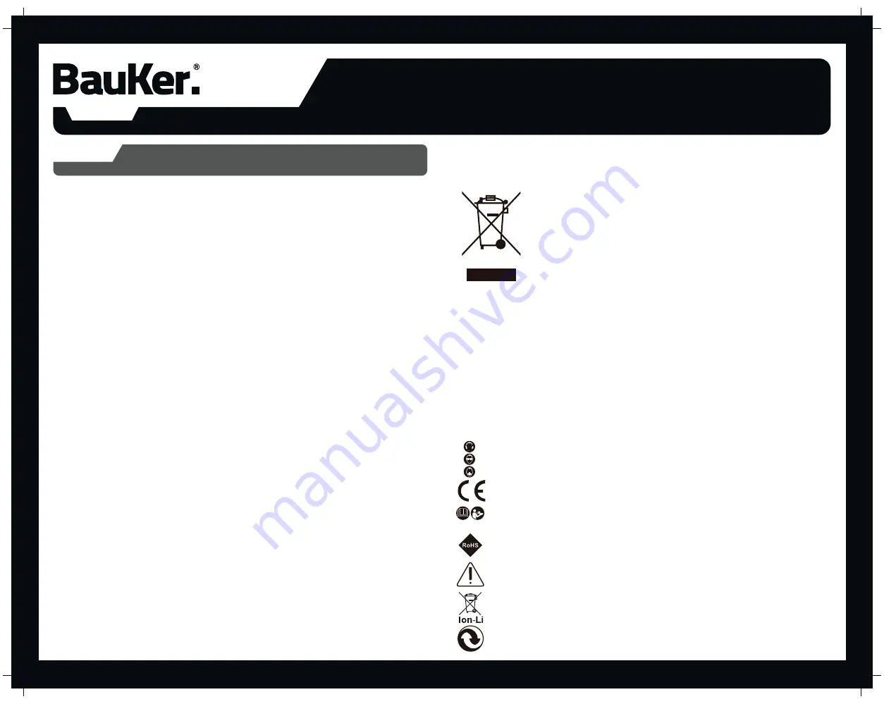 BAUKER CCP240JD Скачать руководство пользователя страница 24