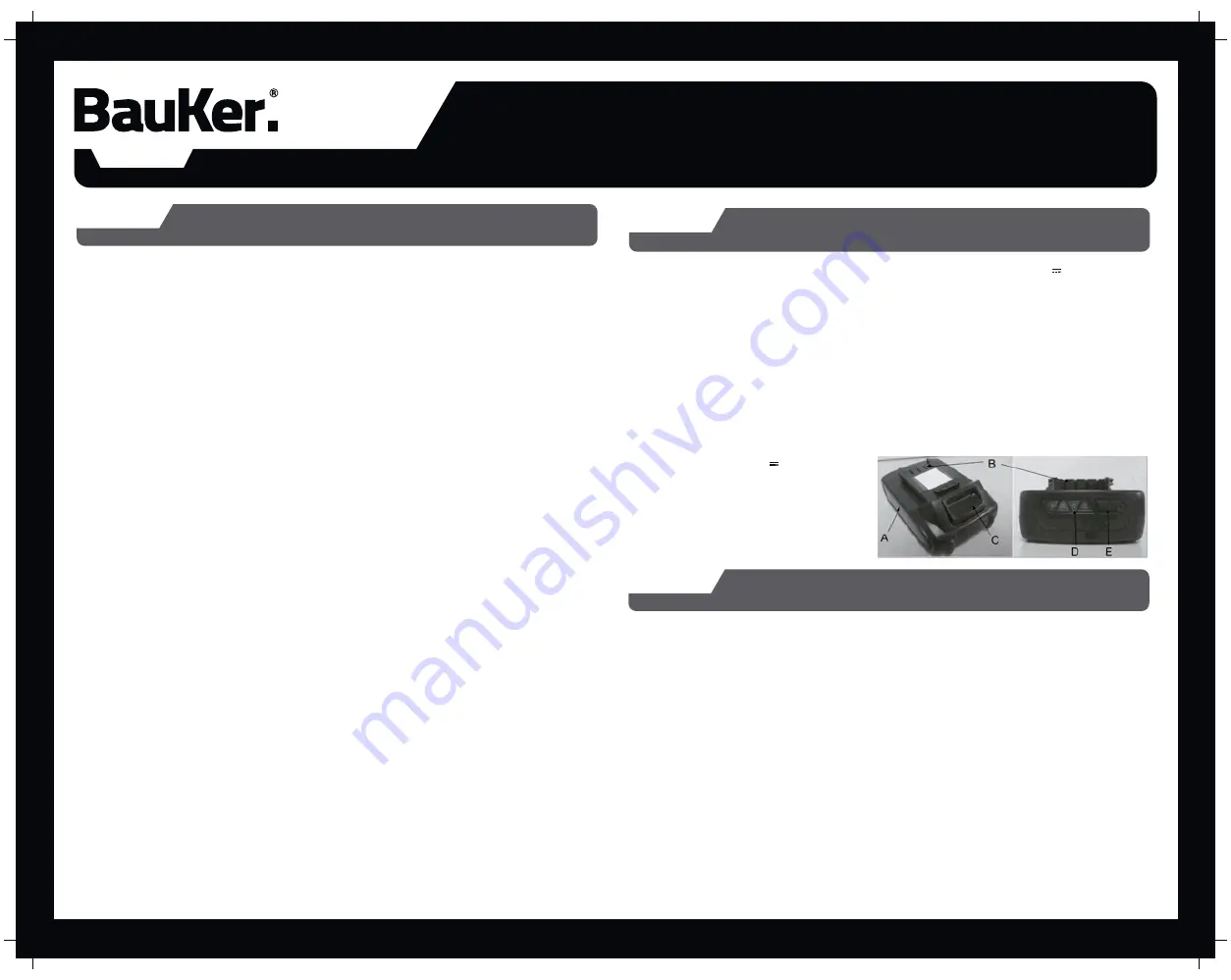 BAUKER CMS185S User Manual Download Page 40