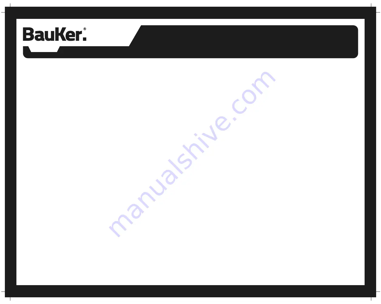 BAUKER D1401A Instruction Manual Download Page 6