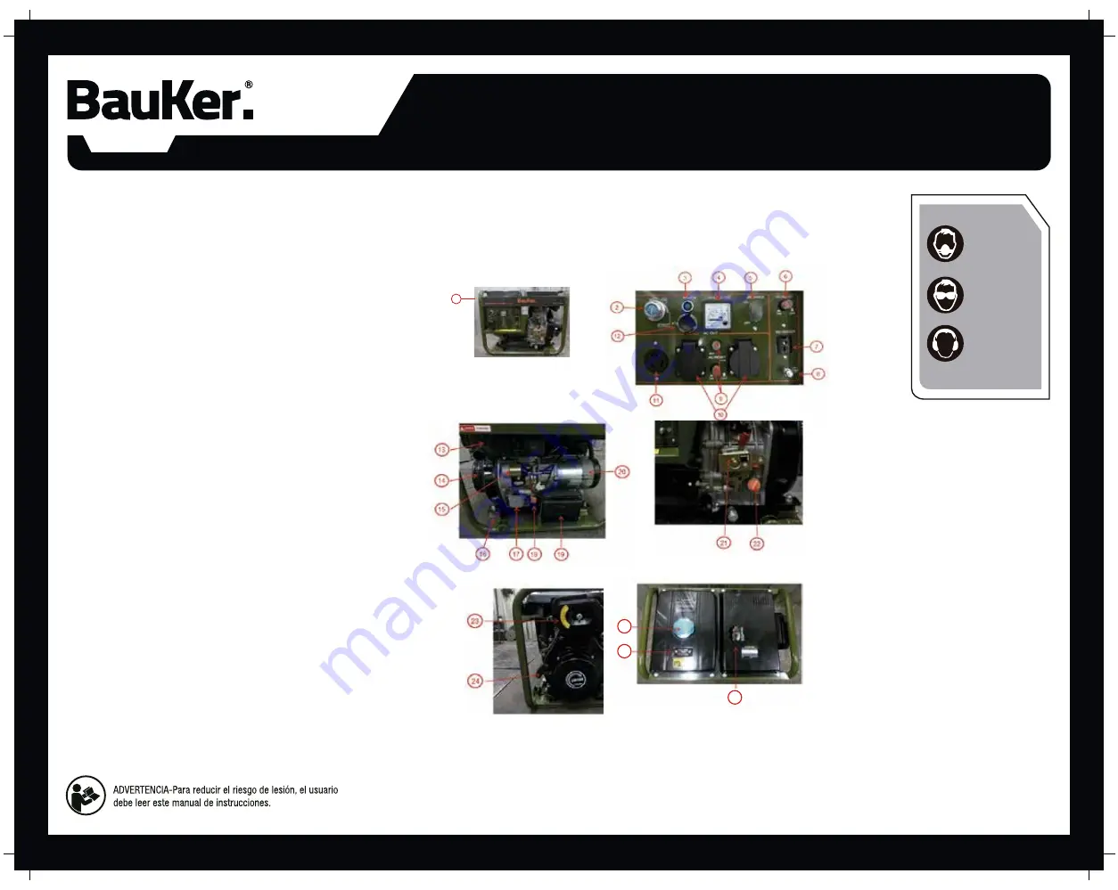 BAUKER DG5500E Instruction Manual Download Page 3