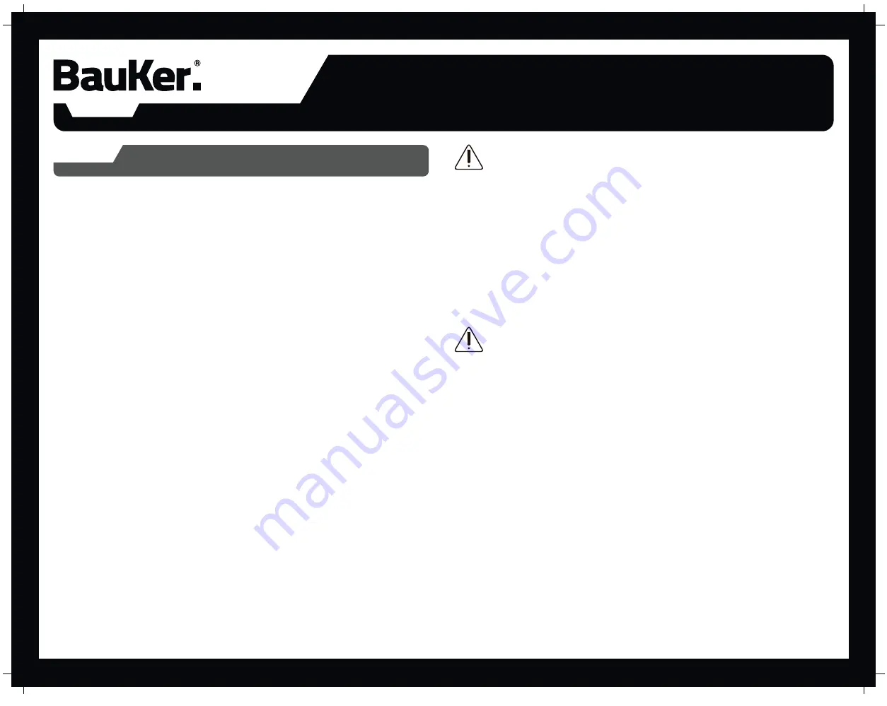 BAUKER DG5500E Instruction Manual Download Page 4