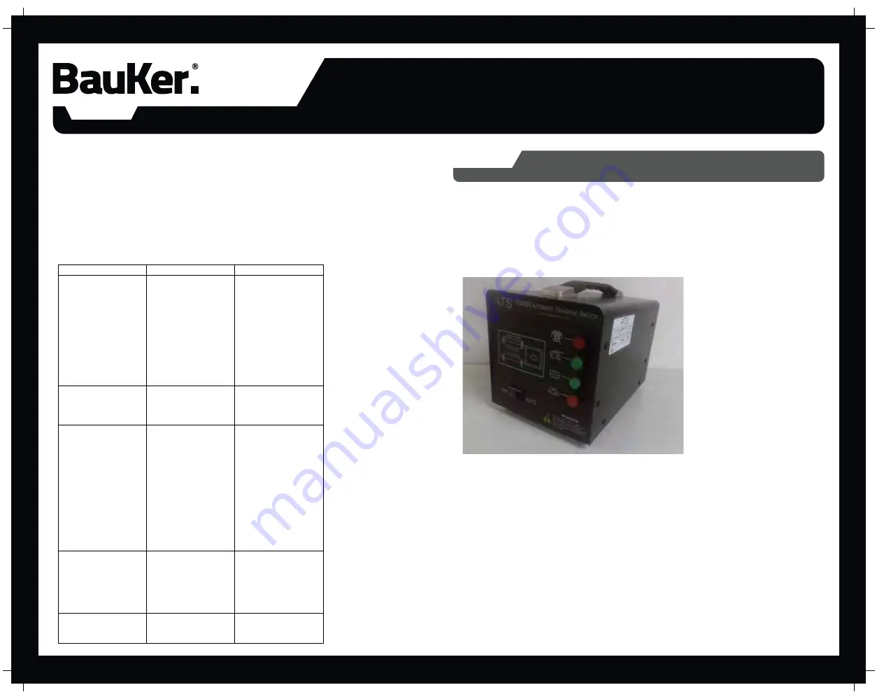 BAUKER DG5500E Instruction Manual Download Page 41