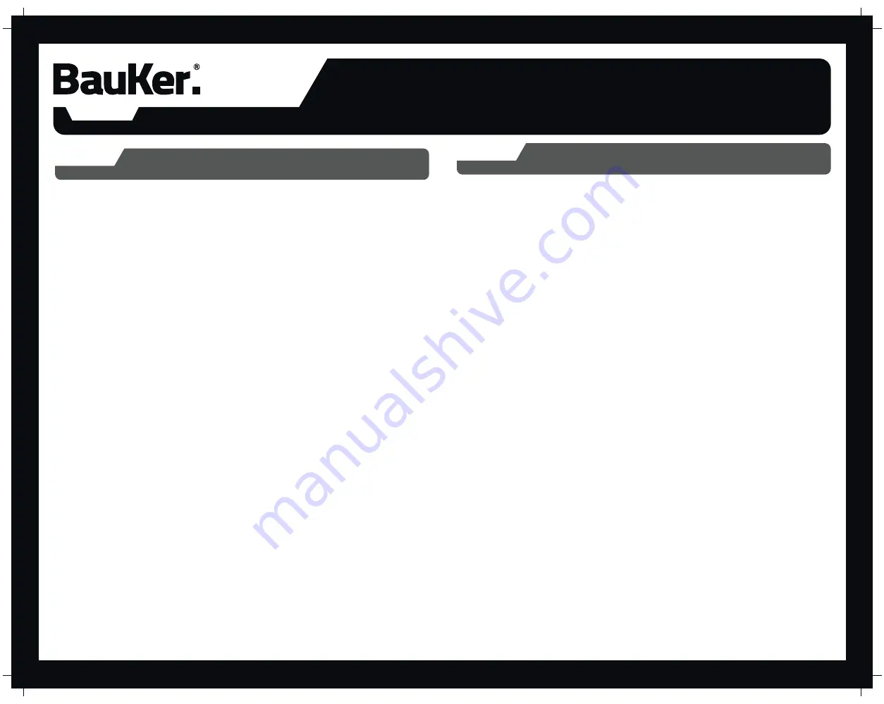 BAUKER FS200E Instruction Manual Download Page 5