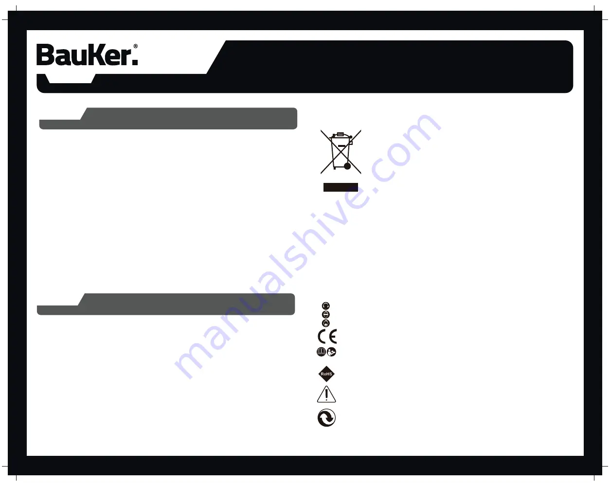 BAUKER FS200E Instruction Manual Download Page 20