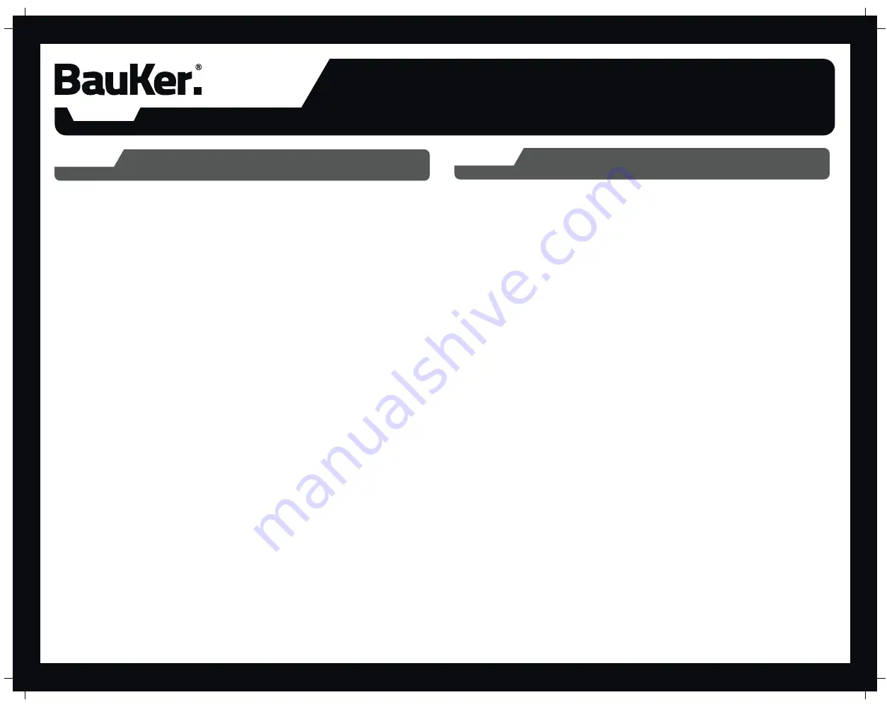 BAUKER FS200E Instruction Manual Download Page 26