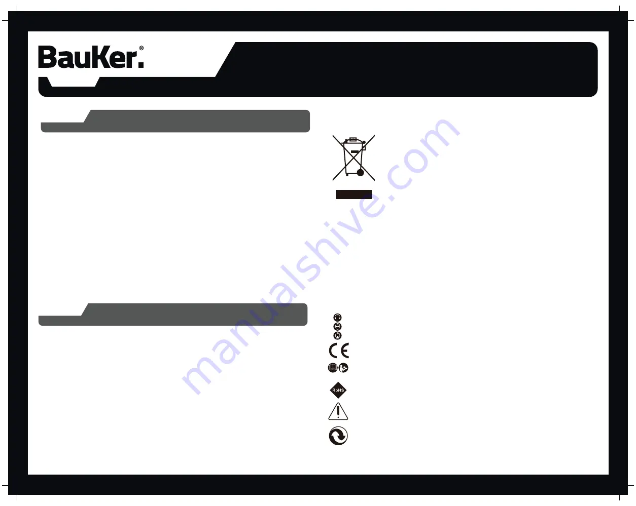 BAUKER FS200E Instruction Manual Download Page 30