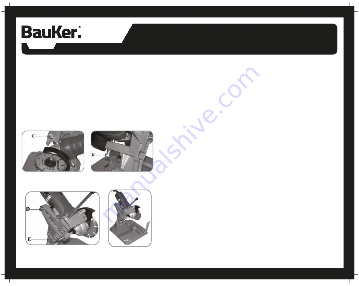 BAUKER GS115N Instruction Manual Download Page 11