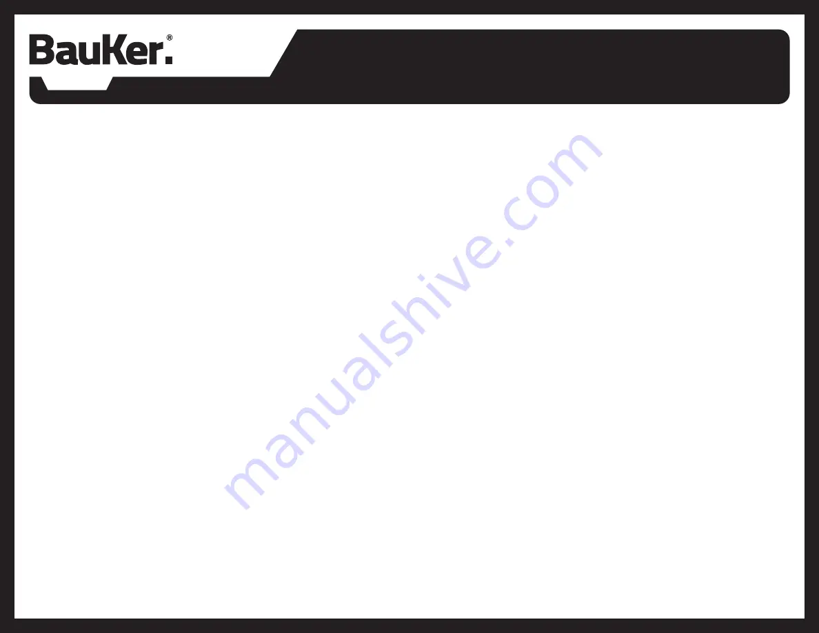 BAUKER ID600E3 9 Instruction Manual Download Page 22