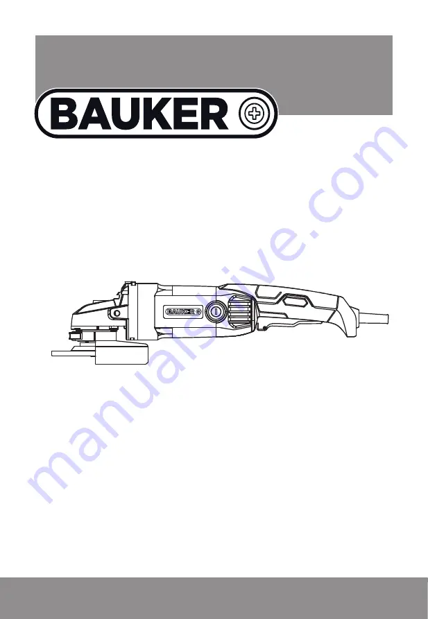 BAUKER PGA125G2 Скачать руководство пользователя страница 1