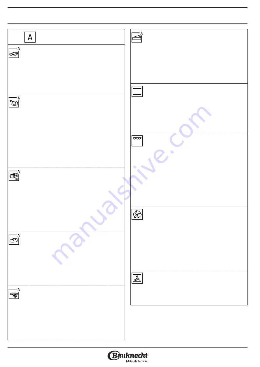 Bauknecht BIK5 DH8FS2 ES Health & Safety, Use And Care And Installation Manual Download Page 12