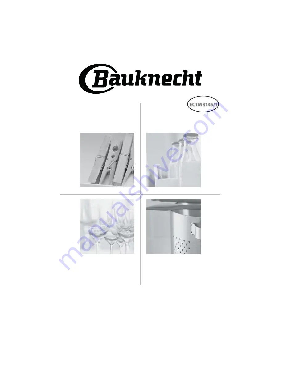 Bauknecht ECTM 8145/1 Скачать руководство пользователя страница 1