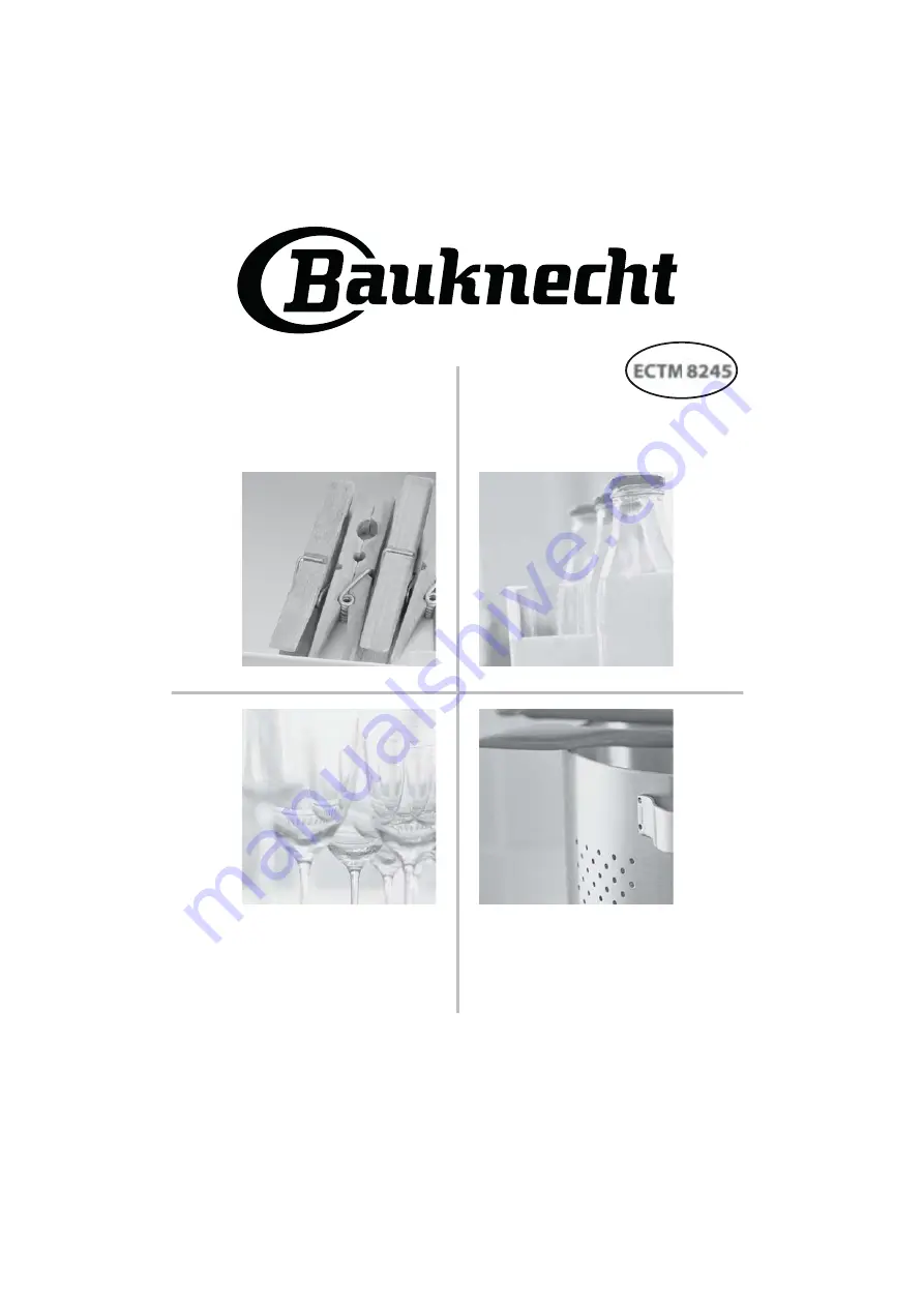 Bauknecht ECTM 8245 Скачать руководство пользователя страница 1