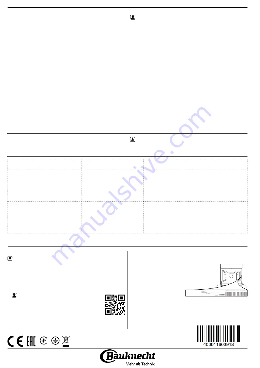 Bauknecht HVK3 KH8V IN Daily Reference Manual Download Page 56