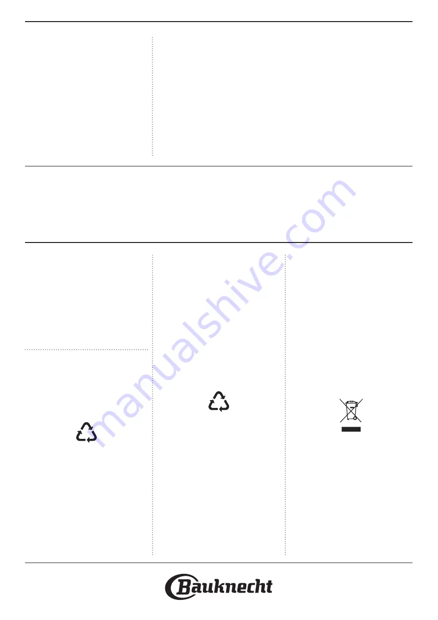 Bauknecht TRPC 86531 Скачать руководство пользователя страница 16