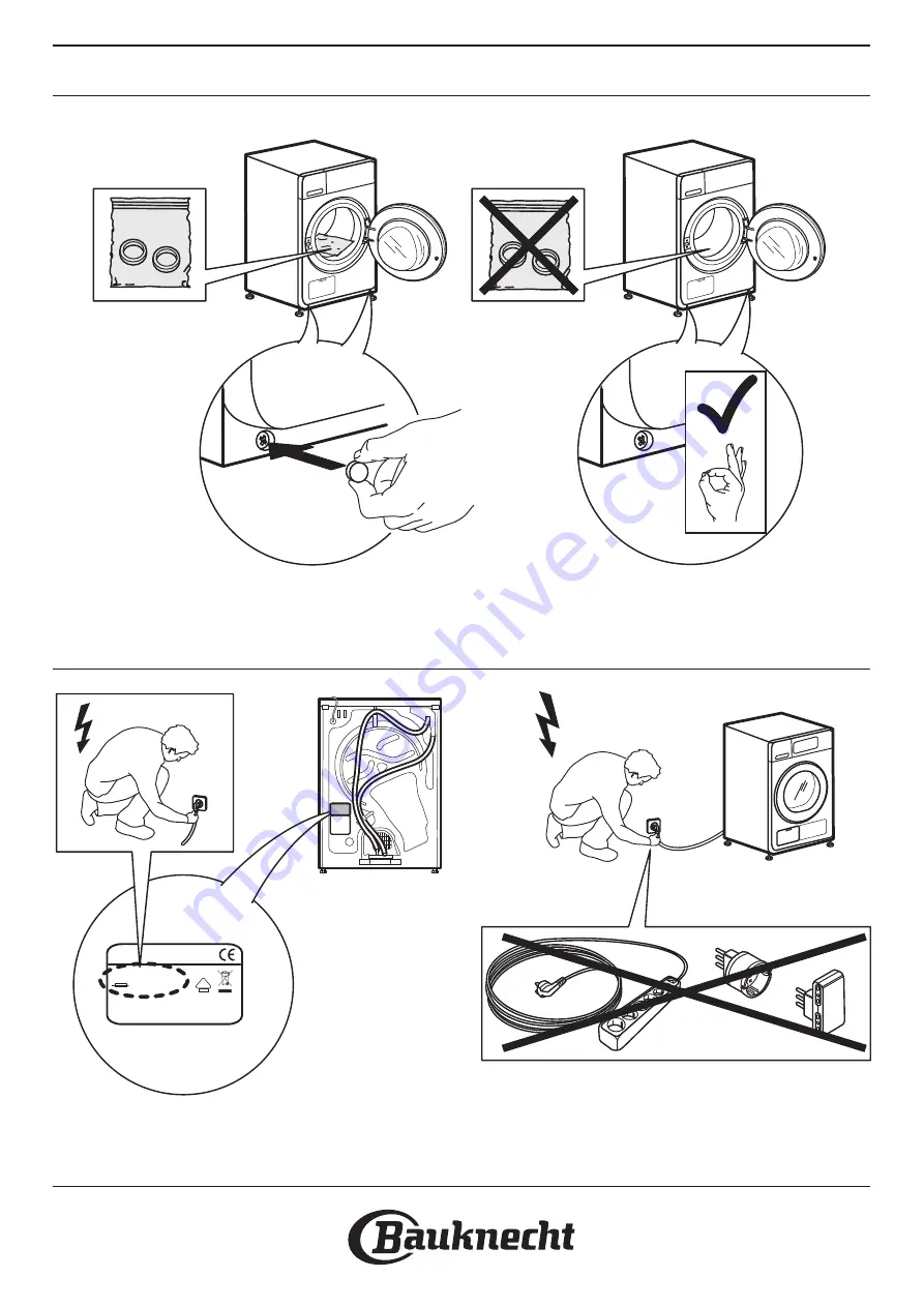 Bauknecht TRPC 86531 Instructions For Use Manual Download Page 48