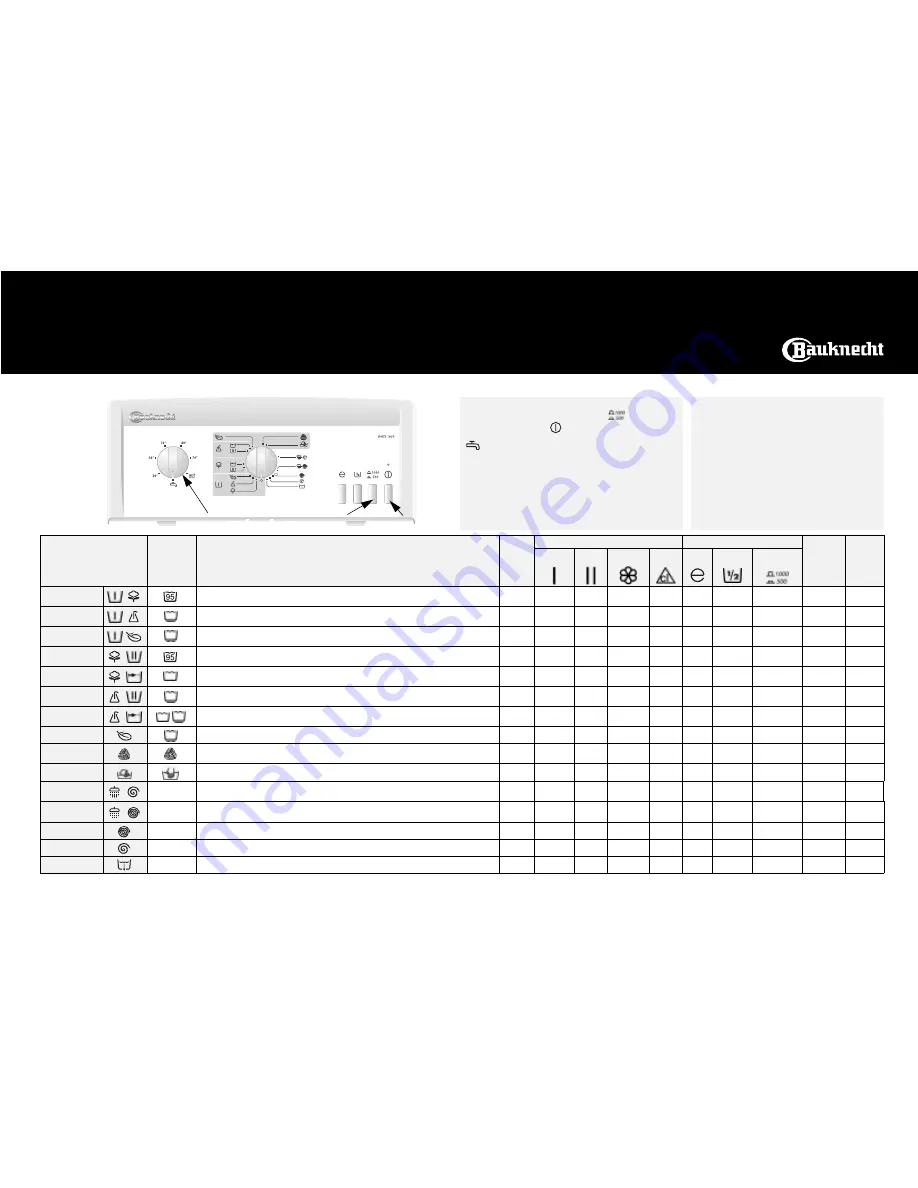 Bauknecht WATS 1000 Скачать руководство пользователя страница 1