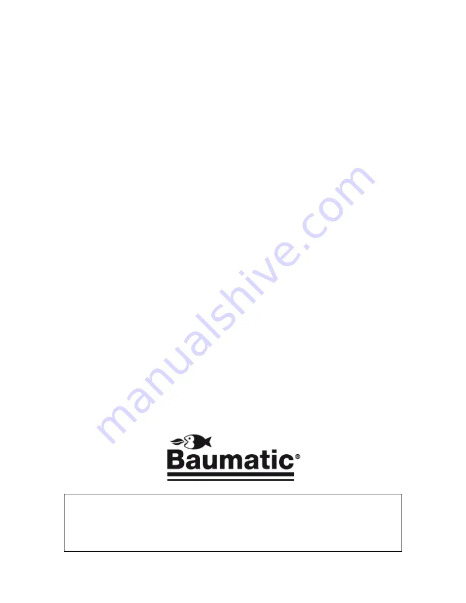 Baumatic BCD70 Instruction Manual Download Page 2