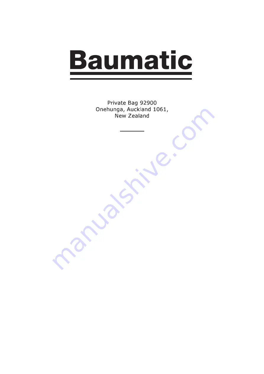 Baumatic BDW603SS1 User Manual Download Page 22