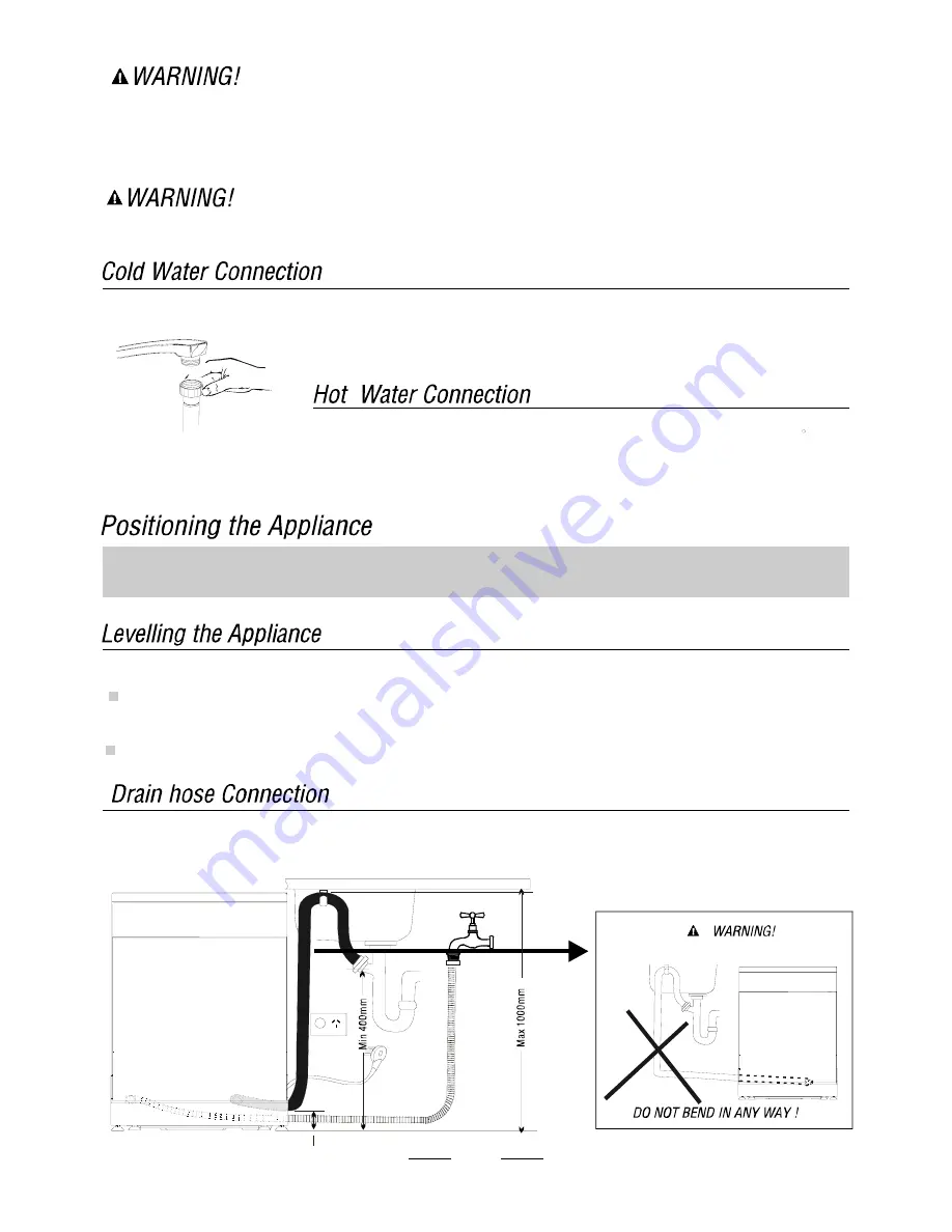 Baumatic BDW60S Instruction Manual Download Page 18