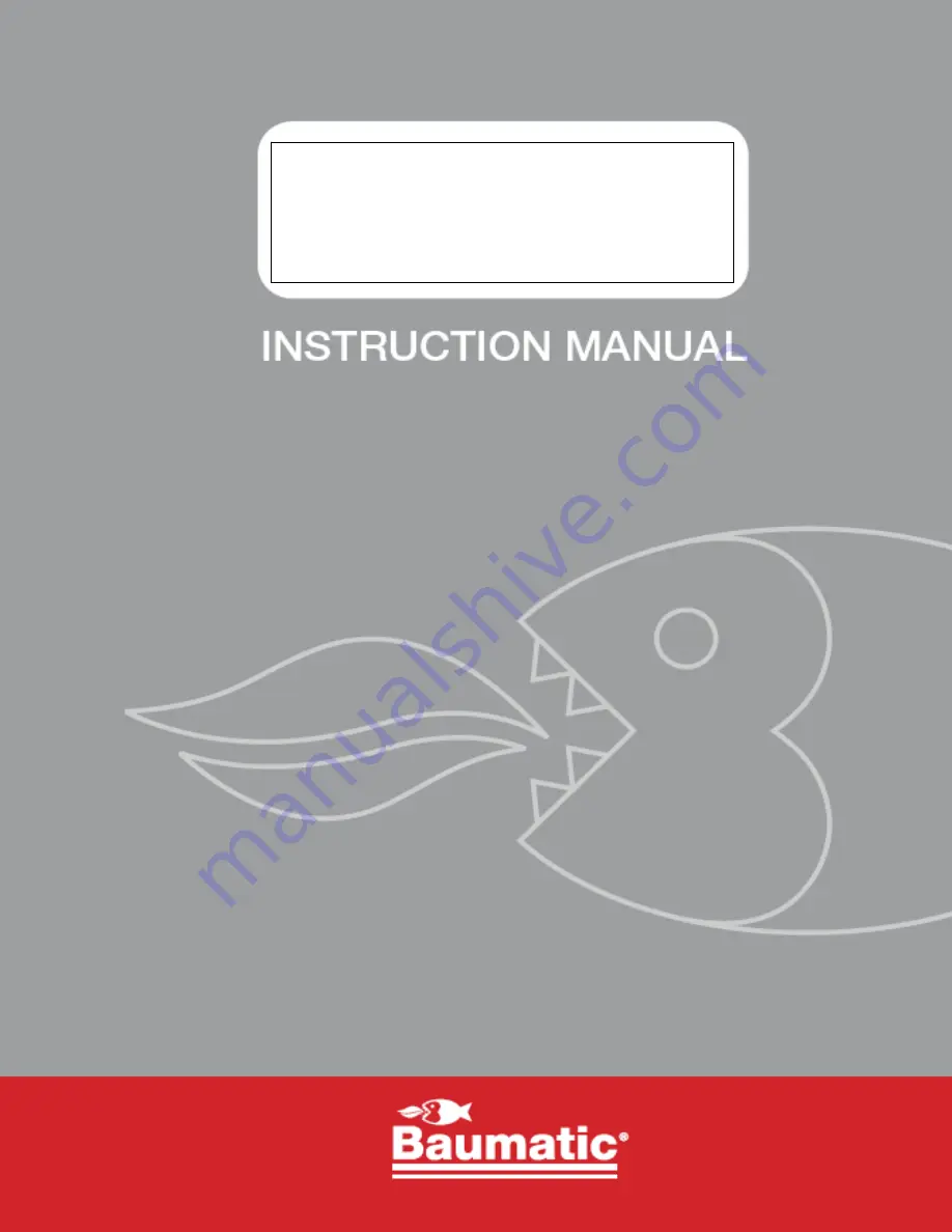 Baumatic BDWI460 User Manual Download Page 1