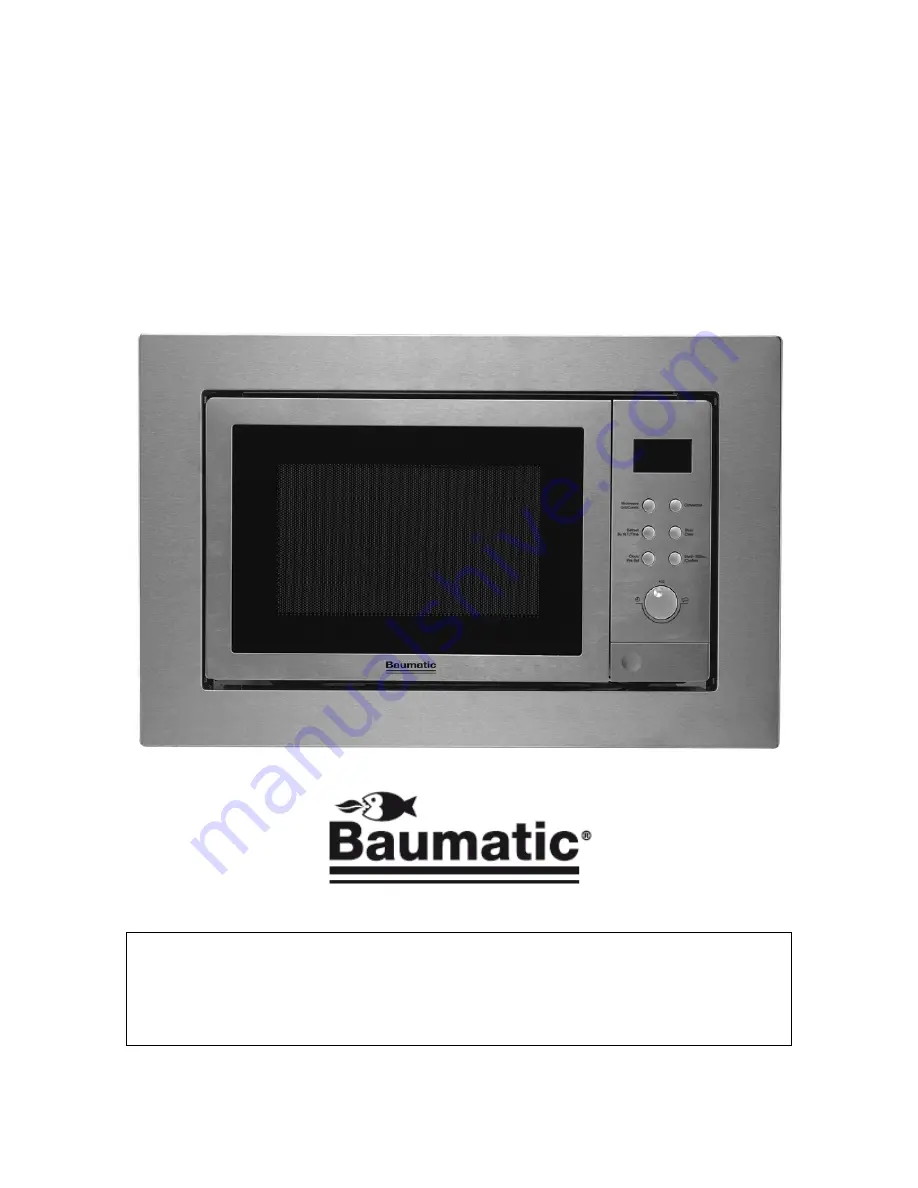 Baumatic BMC253SS Instruction Manual Download Page 2