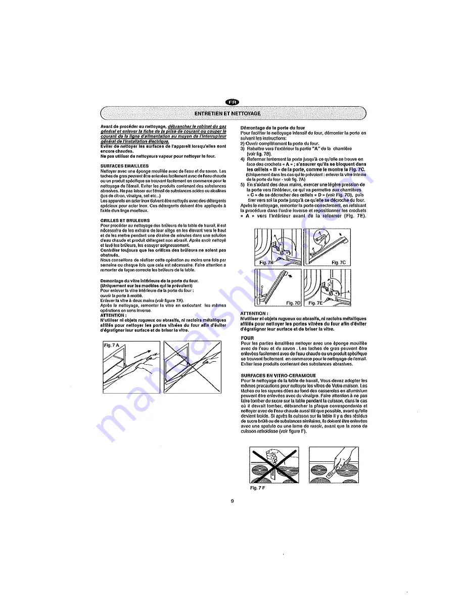 Baumatic BMEC9EESSS Instruction Manual Download Page 9