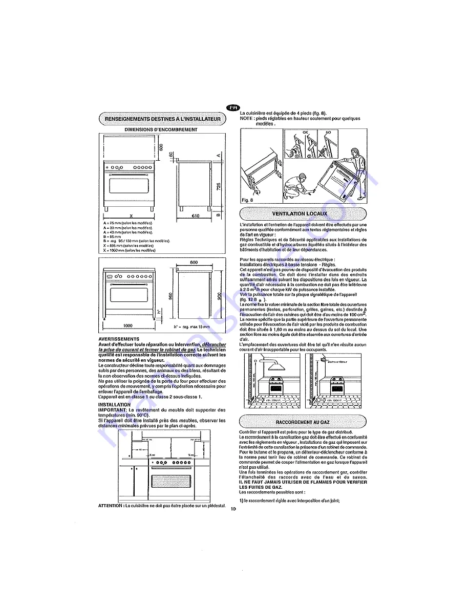 Baumatic BMEC9EESSS Instruction Manual Download Page 10