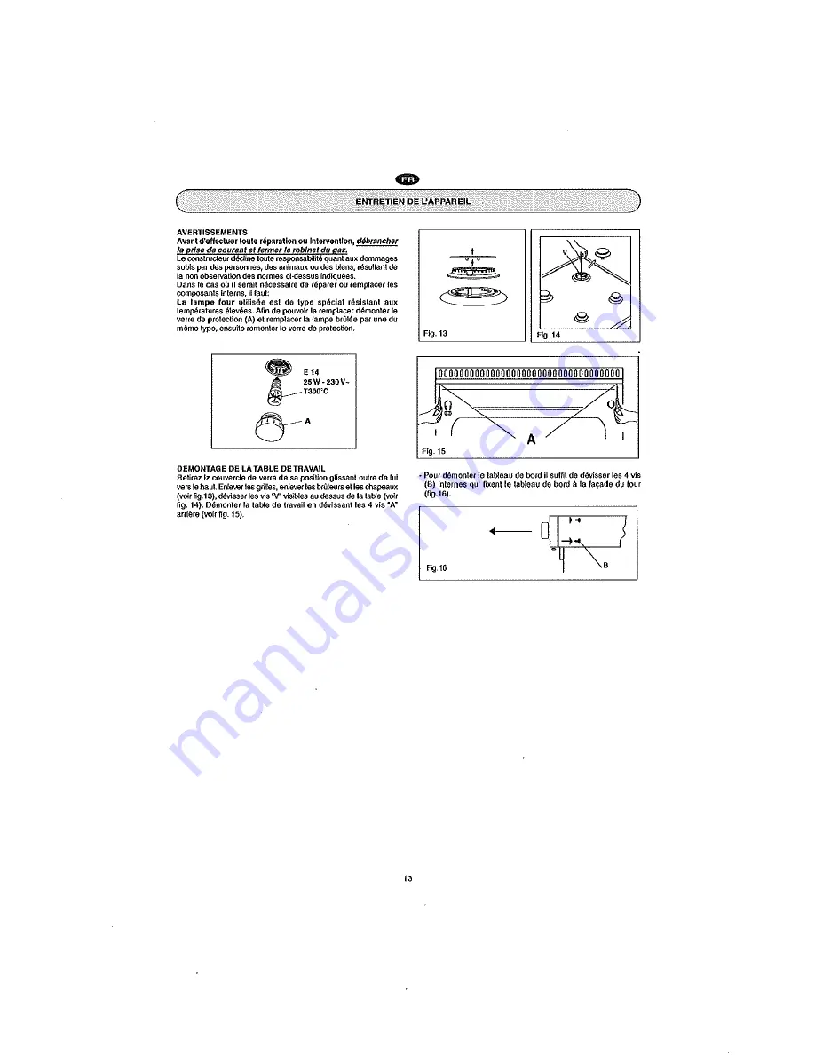 Baumatic BMEC9EESSS Instruction Manual Download Page 13