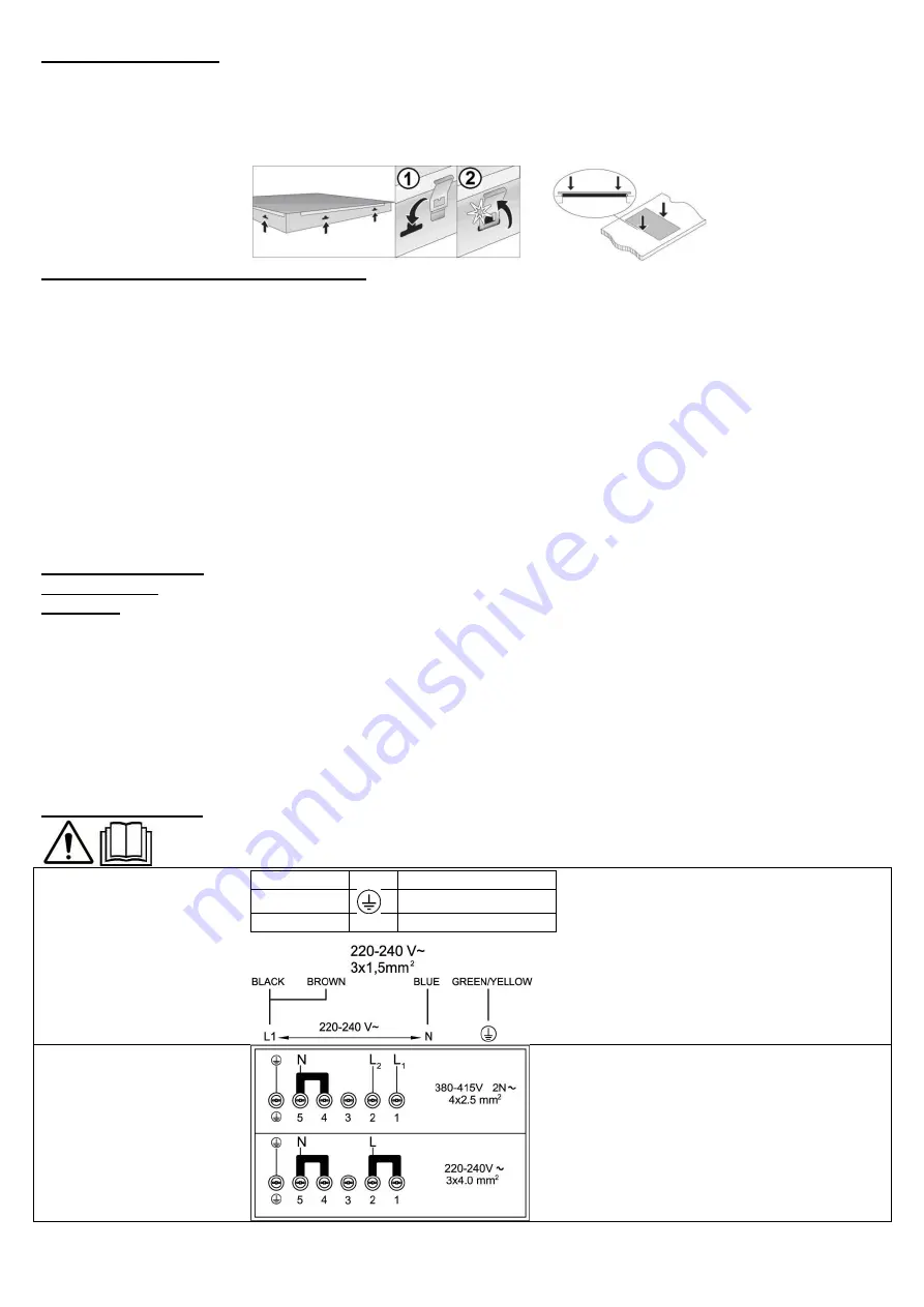 Baumatic BMEH381I Instructions For Use And Installation Download Page 6