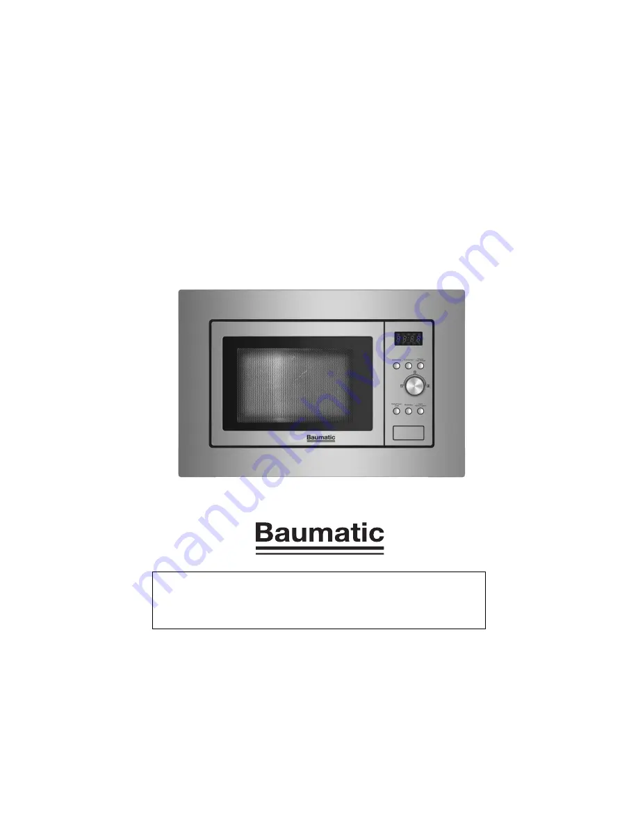 Baumatic BMIG3825 User Manual Download Page 3