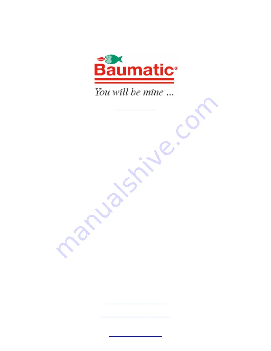 Baumatic BT13.1SS User Manual Download Page 18