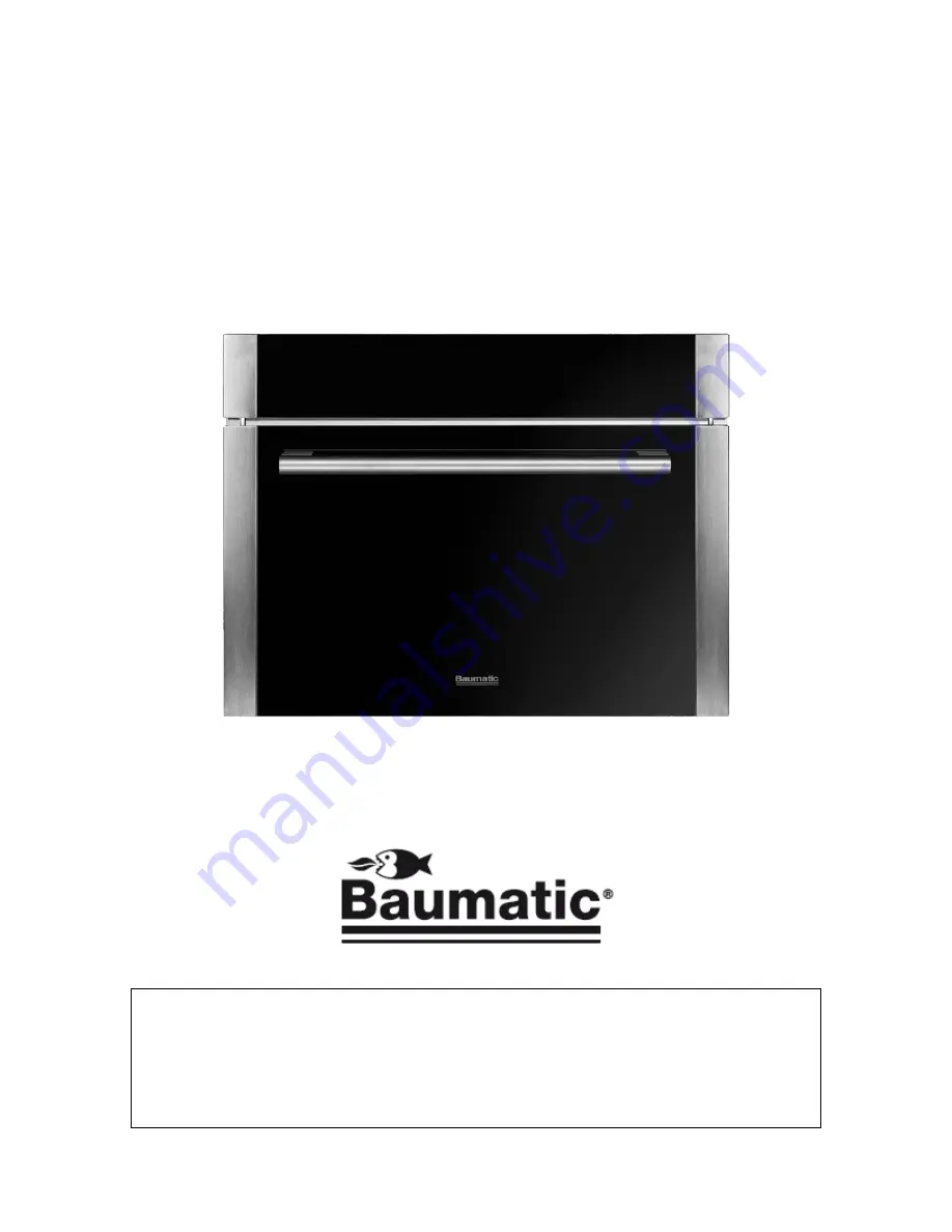 Baumatic BVP460SS Скачать руководство пользователя страница 2