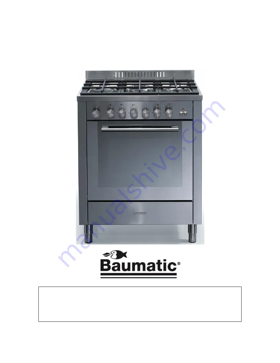 Baumatic PCG7110SS Instruction Manual Download Page 3