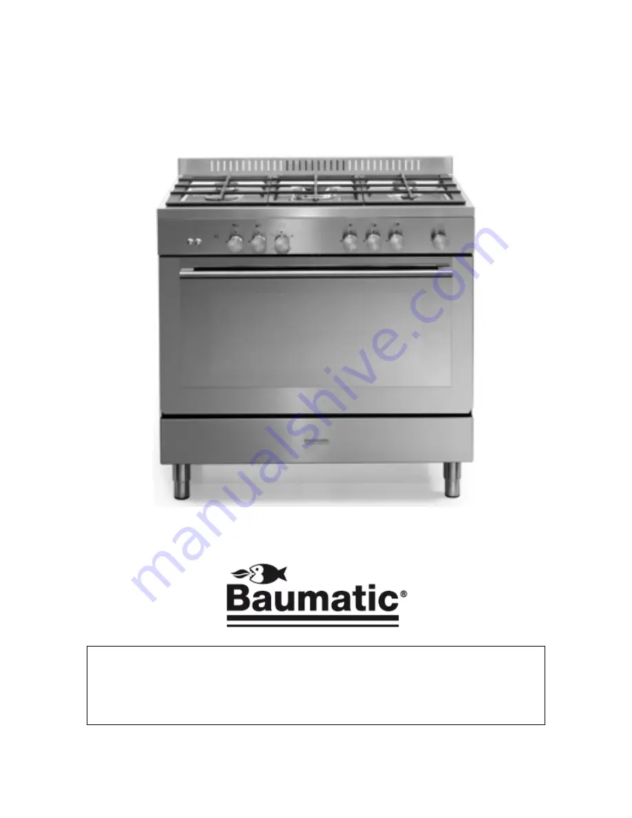 Baumatic PCG9110SS Instruction Manual Download Page 3