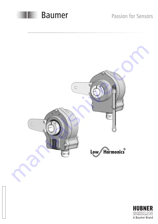 Baumer HUBNER BERLIN Low Harmonics HOGS 75 Скачать руководство пользователя страница 1