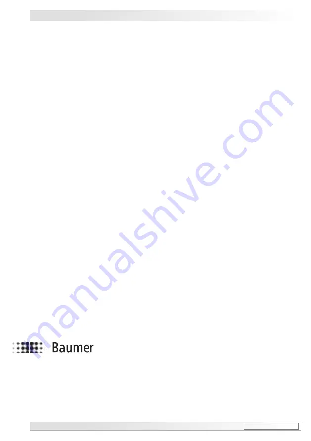 Baumer Hubner TDP 0,09 + FSL Mounting And Operating Instructions Download Page 24